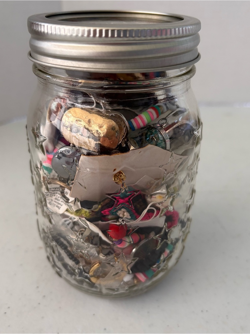 Mystery Jar of Jewelry Earrings, Necklaces, Bracelets, Rings Treasure Hunt